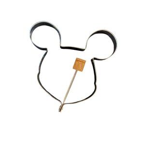 Mickey Mouse Metal Mold with Handle-Pancakes-Cookies-Eggs-5" Wide‎